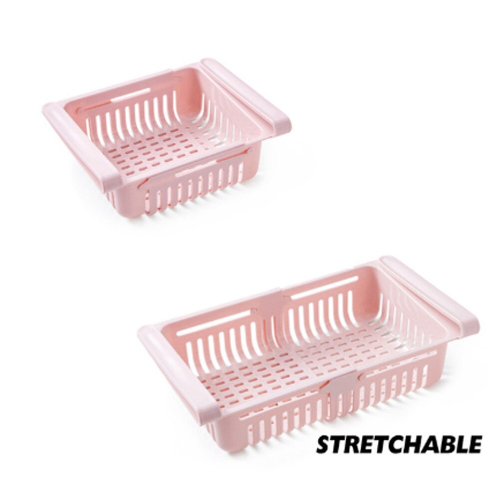 Kitchen Refrigerator Storage Rack Fridge Freezer Shelf Holder Pull-out Drawer Organiser Space Saver Organizer: 01