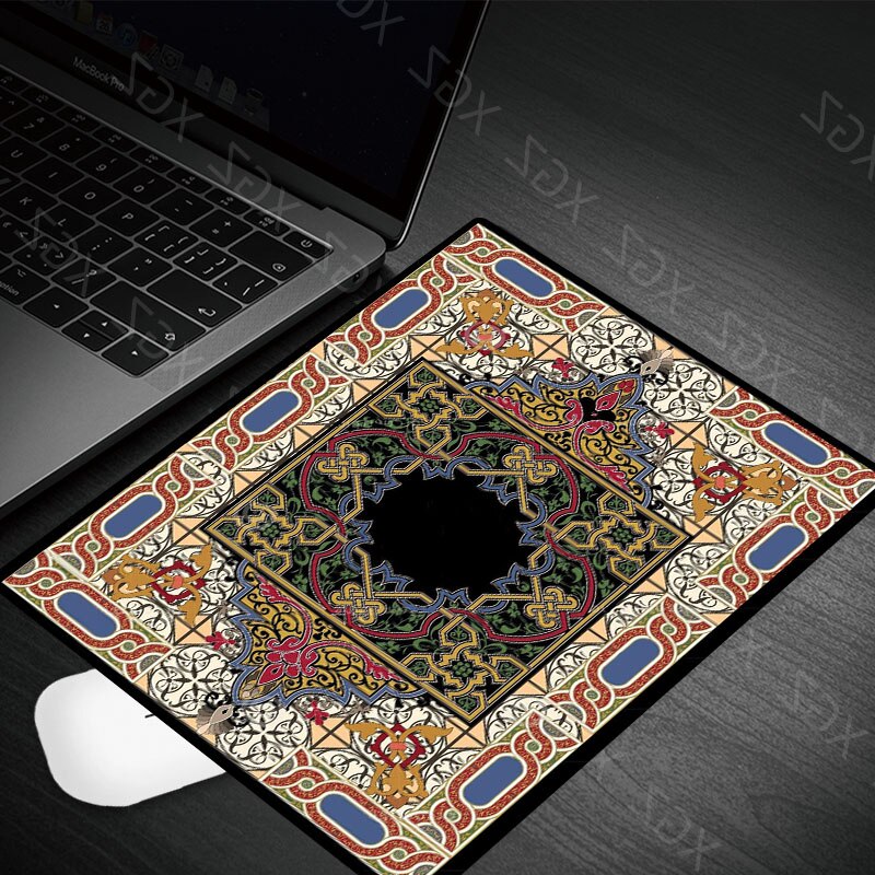 Yzuoan Persian Carpet Big Rubber Non-slip Laptop Gaming Keyboard Mouse Pad for CS GO Dota LOL 22X18CM: 22x18-12