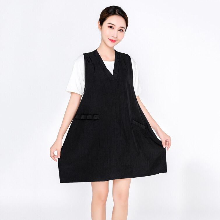Kappers Schort Kapper Non-stick Haar Werkkleding Perm Verven Uniform Manicure Technicus Kleding Pet Shop Beauty Gown Y0712: black