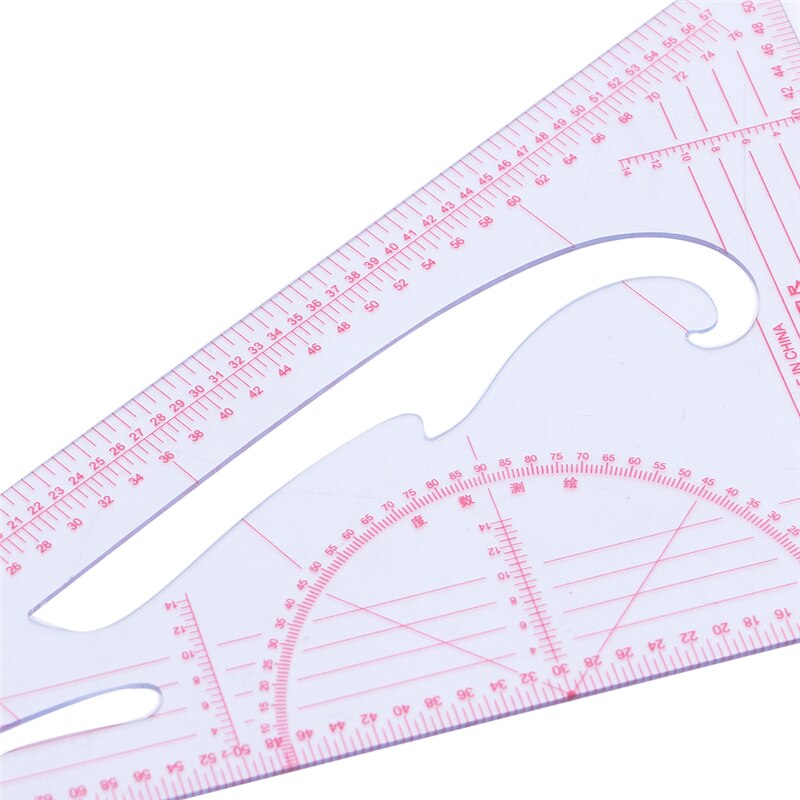 Multi-function Triangular Scale Ruler Measure Plastic Dressmaking Tailor Sewing