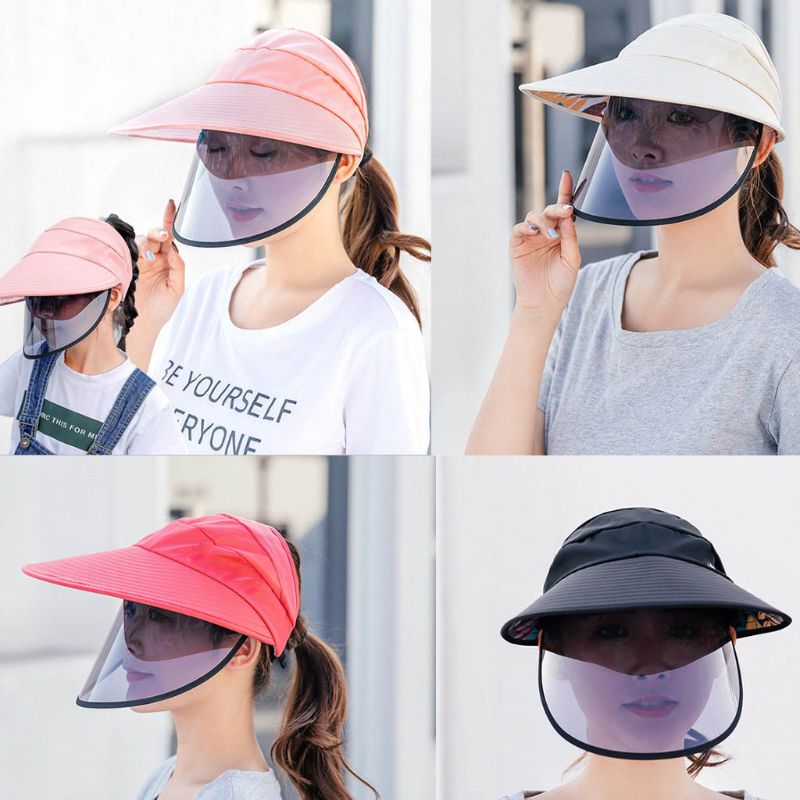 Women Empty Top Sun Visor Hat with Detachable Plas... – Vicedeal
