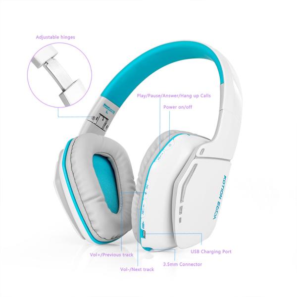 Opvouwbare Draadloze KOTION ELKE B3506 Bluetooth Hoofdtelefoon Headset Opvouwbare Game Headset Voor Laptop MP3 Palyer Smart Telefoon R0415