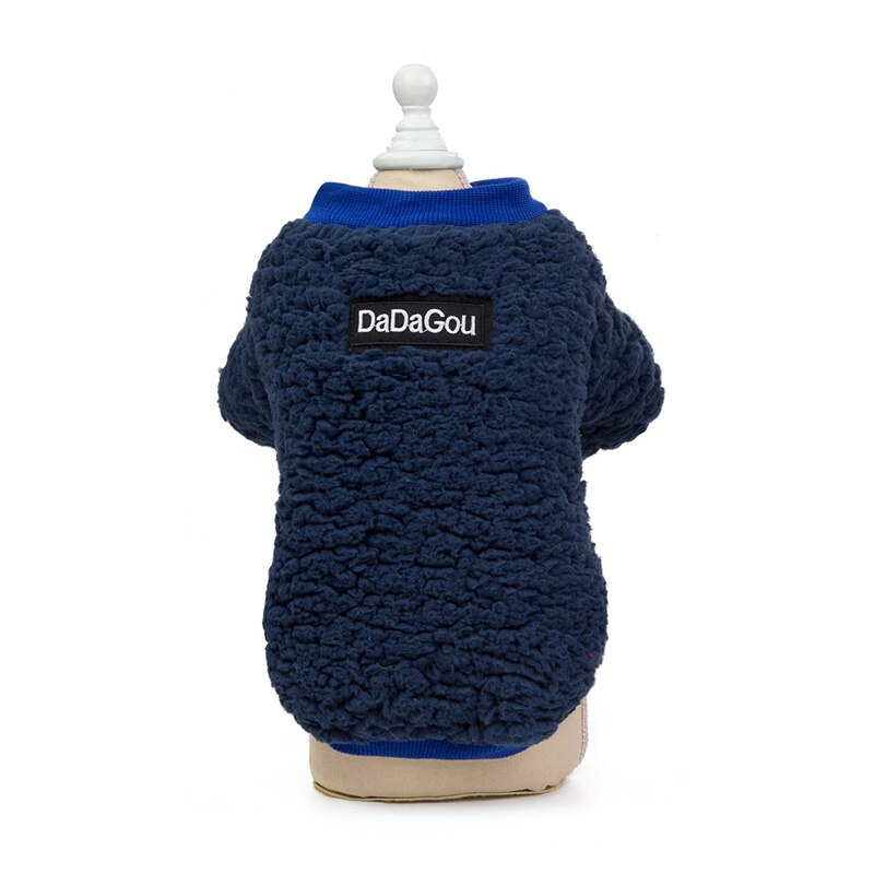 Winter Kleine Hond Sweatshirt Jas Super Warme Hond Kleding voor Yorkies Maltese Kleding Puppy Hoodie Outfit ropa de perros mascotas: XXL / Navy