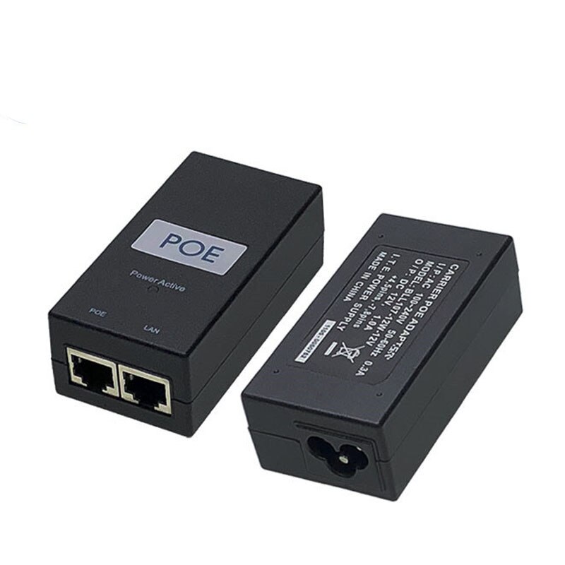 Ac 100V-240V Naar Dc 12V 1A 15V 0.8A 24V 0.5A RJ45 Connector Oplader poe Power Over Ethernet Voeding Adapter