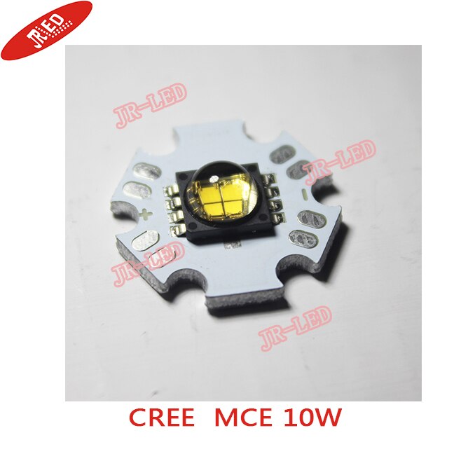 2 PCS 10W Cree MC-E MCE DC-12v High Power LED Chip Light Lamp2800-3000k warm White 12V 20mm Star PCB