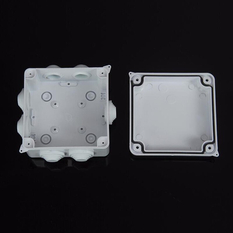 1 stk 100 x 100mm 150 x 110mm 150 x 150mm ip65 ledninger samledåse plastfordelingsboks vandtæt elkasse tom