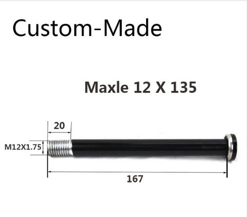 Eje trasero Maxle, 12X142mm, disponible, hecho a medida, eje para bicicleta 12X135 12X148 12X150 ABP 12X142 ABP Boost 12X148: green