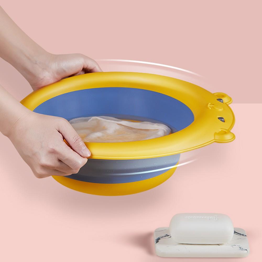 Siliconen Face Ice Bath Bowl, waskom opvouwbaar met ingebouwde ijsblokjesschaal, draagbare gezichtsijsbad-schaal voor het kalmeren van de huid, vermindert zwellingen, verkleining van de poriën