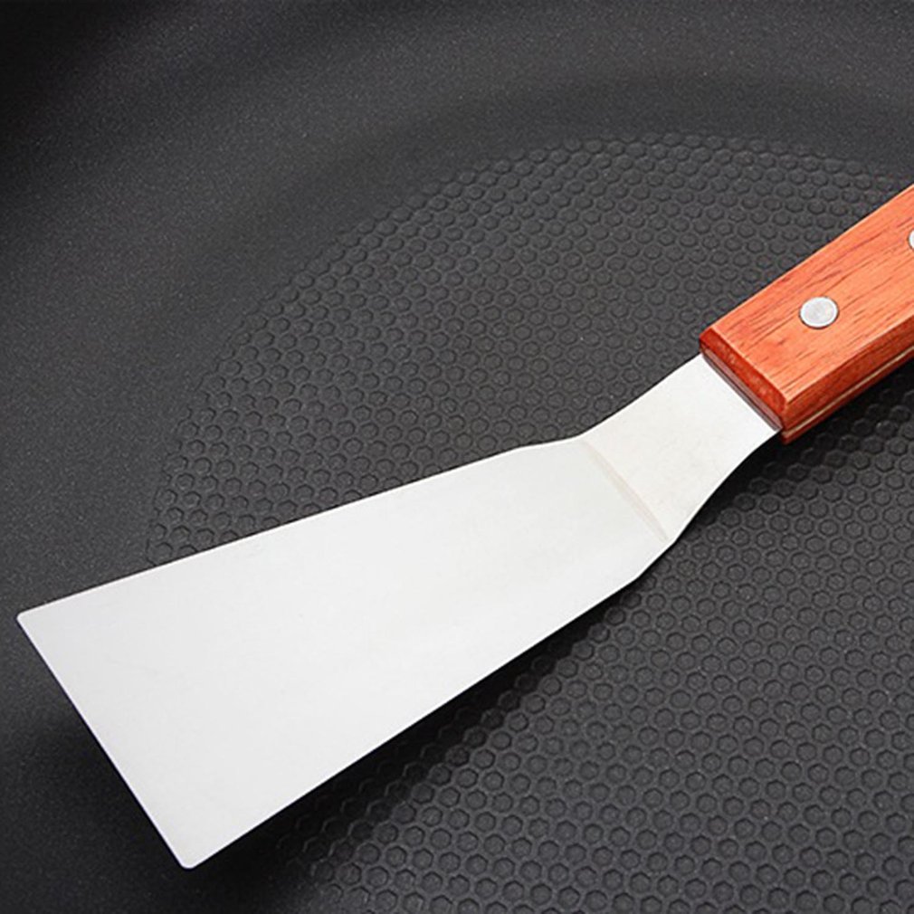 Waka Flat BBQ Shovel Cooking Tools Stainless Steel Barbecue Tongs Fried Bread Meat Shovel/ Leaking Shovel