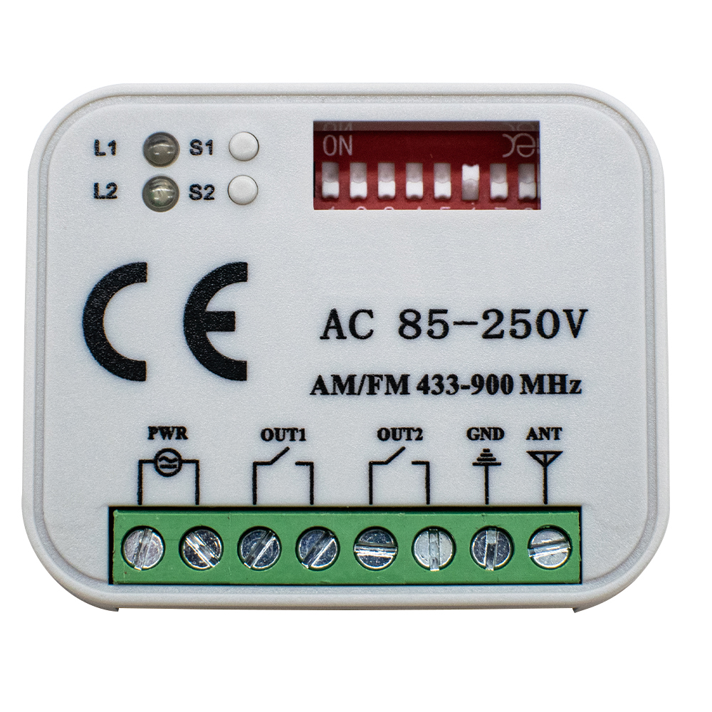 HORMANN Garagedeurontvanger 868 MHz Afstandsbediening 868,35 MHz Schakelaar voor poort: Paars