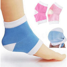 Silikone gel liners fodhæl sokker fodpleje anti-cracking peds anti-slip peeling fod brud reparation sokker