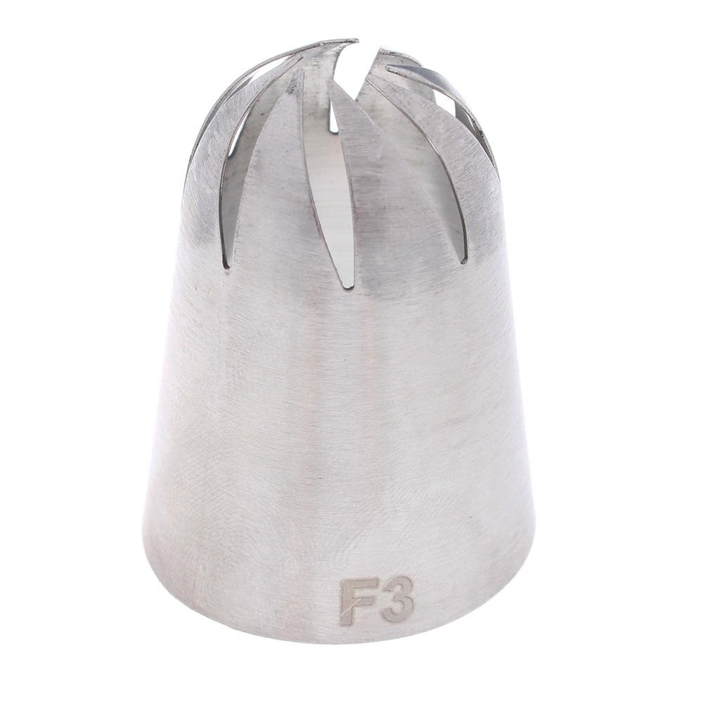 Ice Cream Cone Shape Piping Nozzles Rose Flower Dessert Cake Decorators Glutinous Kitchen Bakeware: F3