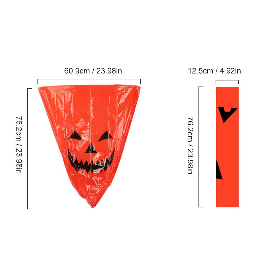 Gresskar blad poser halloween butikk dekorative gresskar plen poser til utendørs hage dekor stor kapasitet lys farge nyere: misligholde tittel