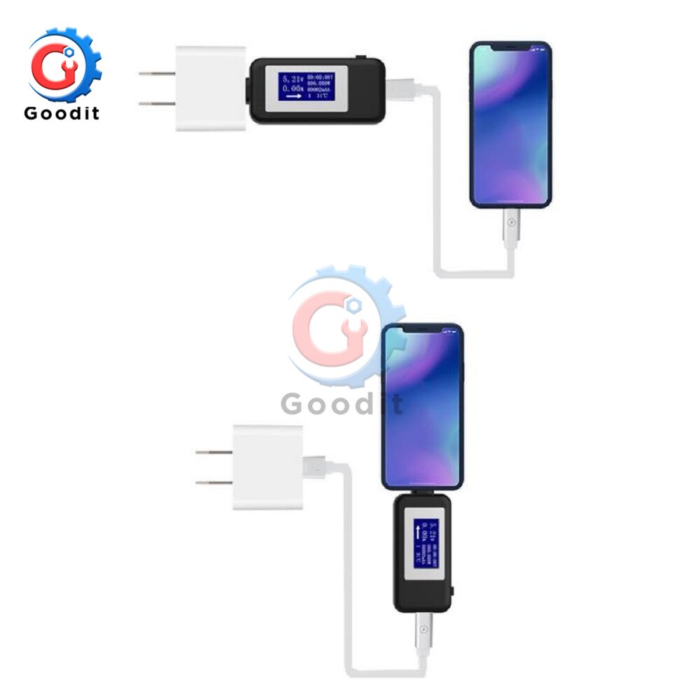 5V 9V 12V 24V 30V USB-Tester Typ C LCD Digital Stroms pannung Ladegerät Kapazitäts tester USB-Ladegerät Arzt Leistungs messer Voltmeter