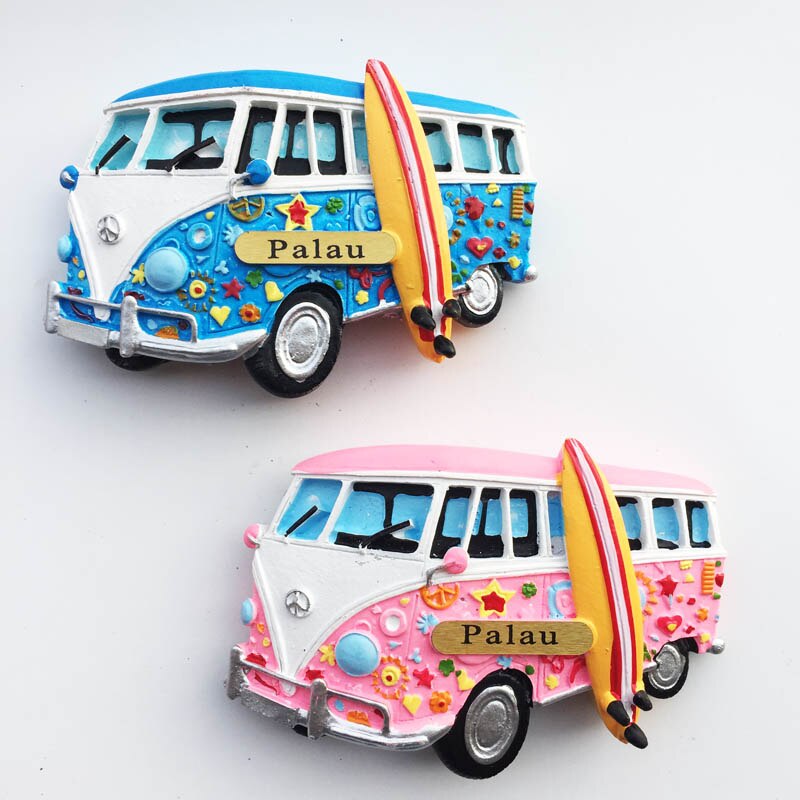 Palau Fridge Magnets Tourist Souvenirs 3D Stereo Tropical Lionfish Sea Turtle Magnetic Refrigerator Stickers Decoration