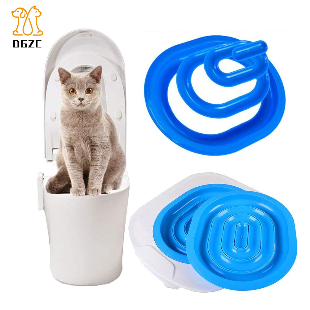 Maison de Toilette pour chat Kit Chat Pot Litière Formation Système Kit, Apprendre à Votre Chat à Utiliser les Toilettes Pour Animaux De Compagnie Nettoyage L&#39;offre de Formation
