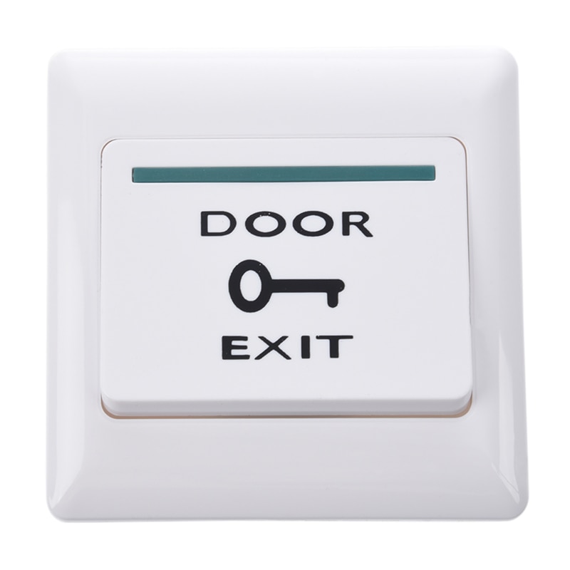 Electronic Door Exit Push Strike Button Panel: Default Title