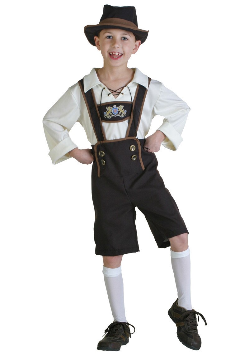 Disfraz de cerveza alemana de Baviera para niños, ropa de actuación de Halloween, Lederhosen, Oktoberfest