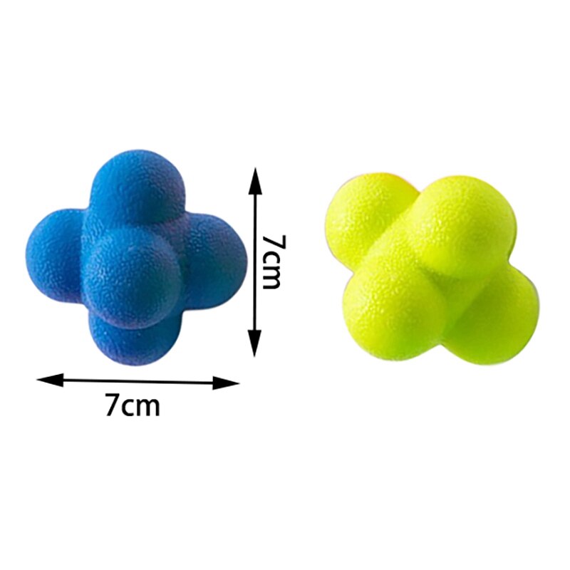 Reaction Balls Rubber Reaction Bounce Balls for Agility Reflex Coordination Training Hand-Eye Coordination and Speed