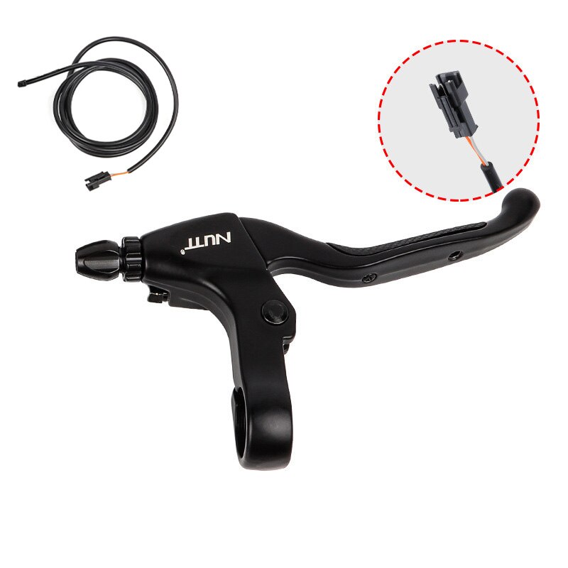 NUTT Electric Brake lever E-bike For Electric Bike E-scooter Bicycle Cut Off Power Aluminum Alloy Brake MTB Road Bike E-Brake: right Bplug brakes