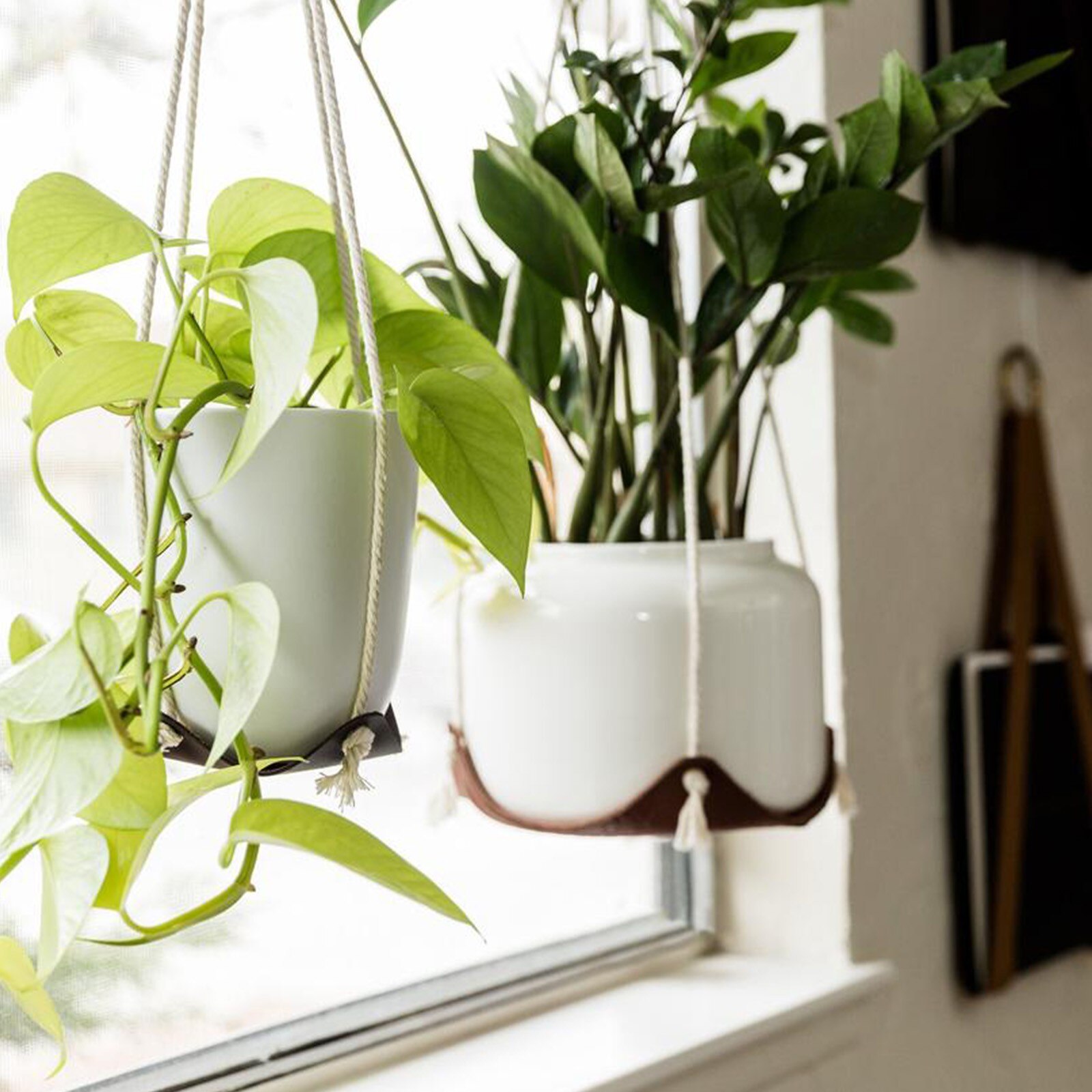 Swing Opknoping Touw Wandmontage Drijvende Planken Plant Bloem Pot Indoor Outdoor Decoratie Eenvoudig
