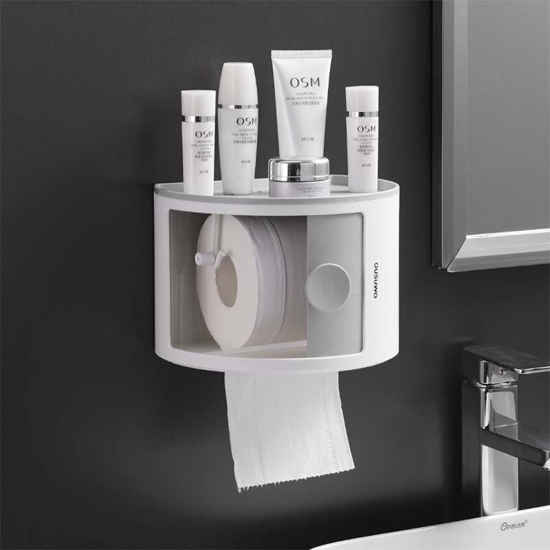 Toiletpapier Rolhouder Papieren Handdoek Houder Wandmontage Papierrol Stand Case Voor Toiletpapier Badkamer Accessoires