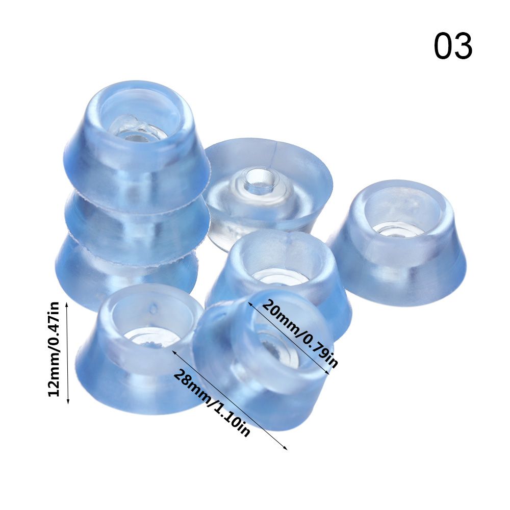 10pcs Clear Soft Furniture Chair Table Feet Leg Bottom Non-slip Anti-skid Glides Wooden Floor Protector Non-noise Screw on Pad