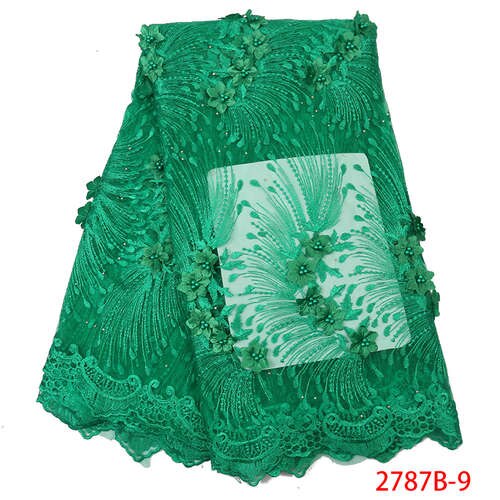 Tissu africain en dentelle, Tulle de , broderie française,: Picture 9
