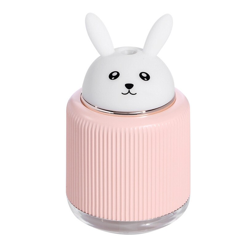 Eloole 300ml usb mini kattenbeer luchtbevochtiger ultrasone aroma-olie diffuser led-licht mistmaker luchtbevochtigers voor thuis en in de auto: Konijn