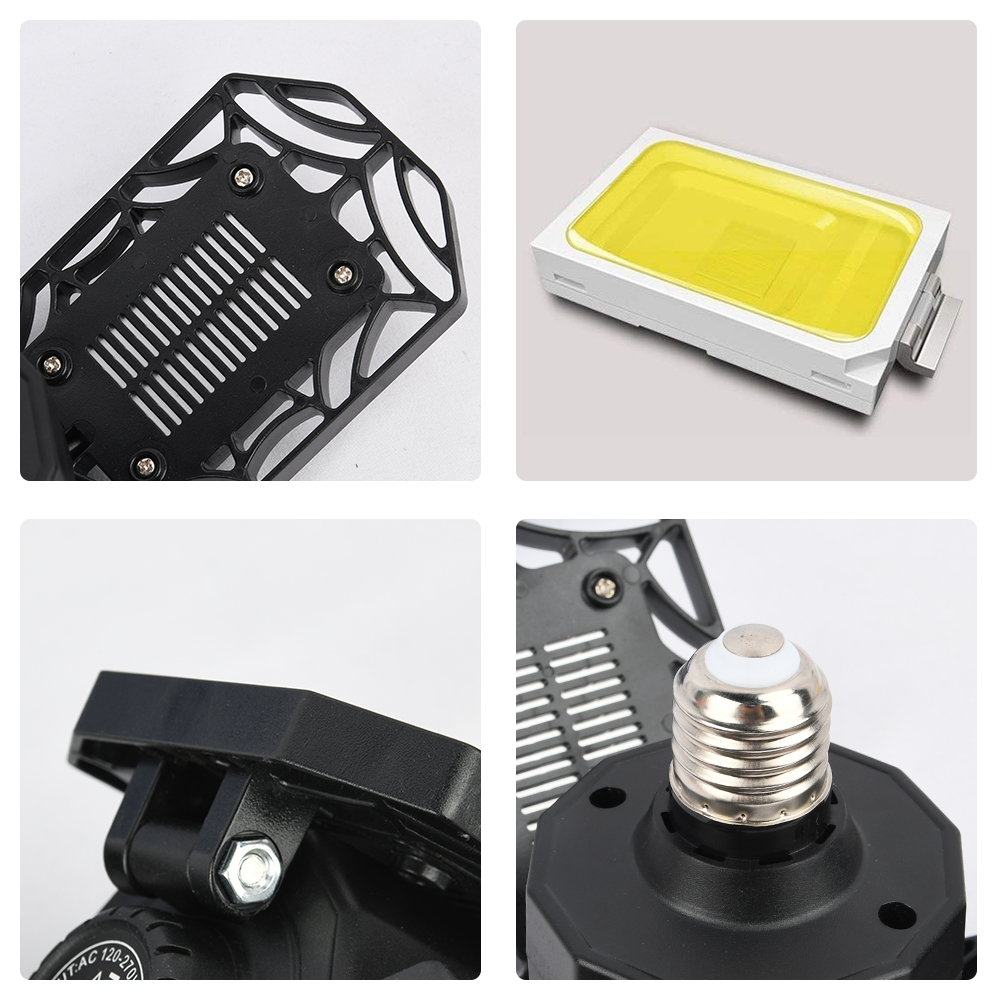 Lâmpada de led ufo e27, luz alta para garagem, 40w, 85-265v, para posto de gasolina, cobertura, oficina, campo de futebol