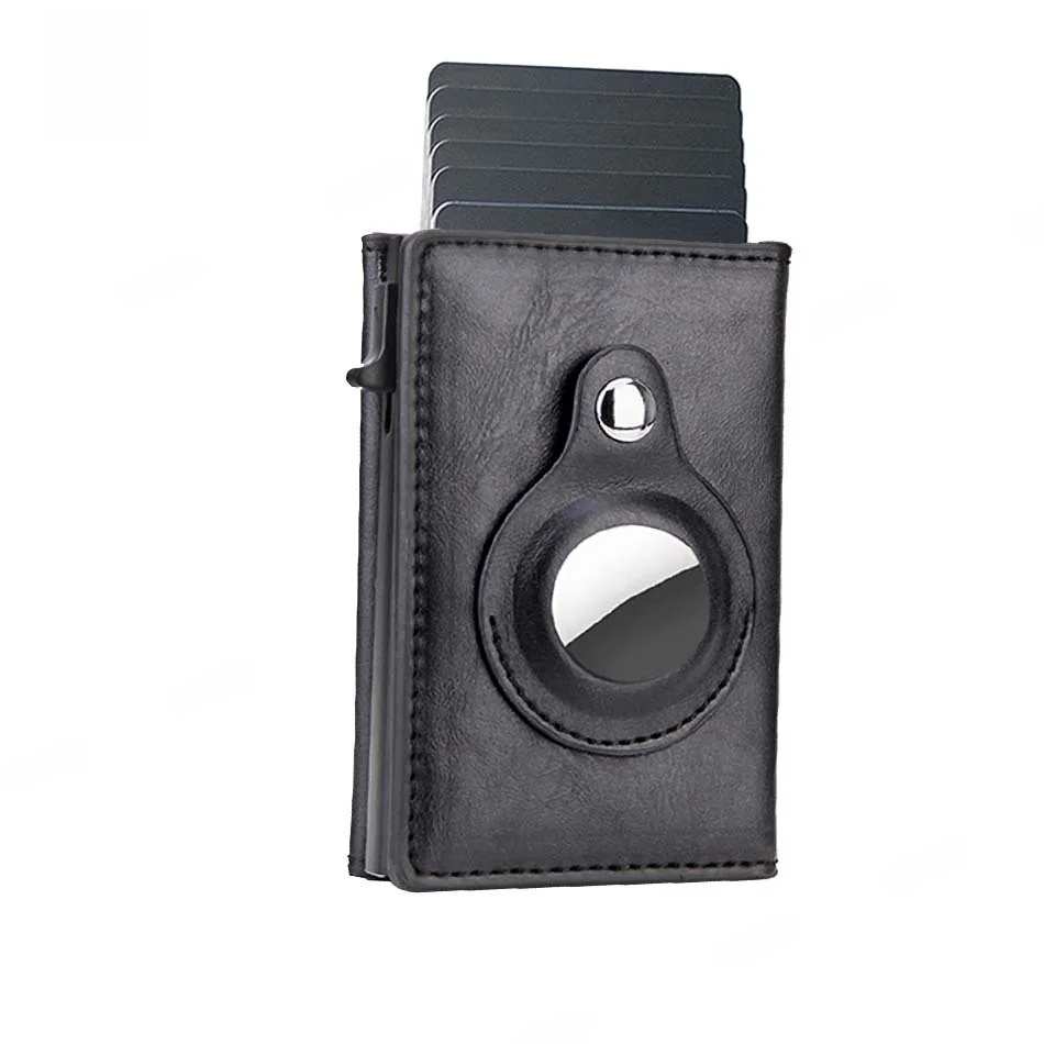Anti-Theft Tracking Wallet Tracker Men's High-End Tri-Fold RFID Blocking Magnetic Stripe Protection Card Holder: WHITE
