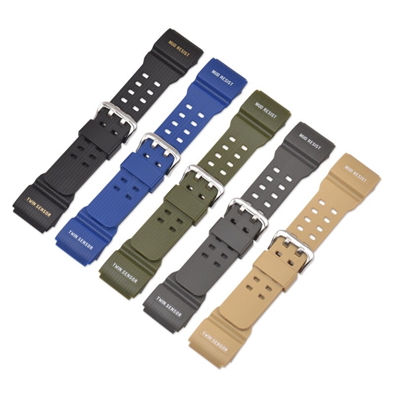 Correa de silicona para Casio G-SHOCK GG-1000 GWG-100 GSG-100 correa de reloj de resina de repuesto para hombre accesorios de pulsera deportiva resistente al agua