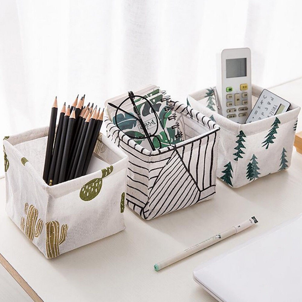Organizador de contenedor de cosméticos de escritorio acrílico, estuche de almacenamiento de maquillaje con soporte para pinceles y bolígrafos
