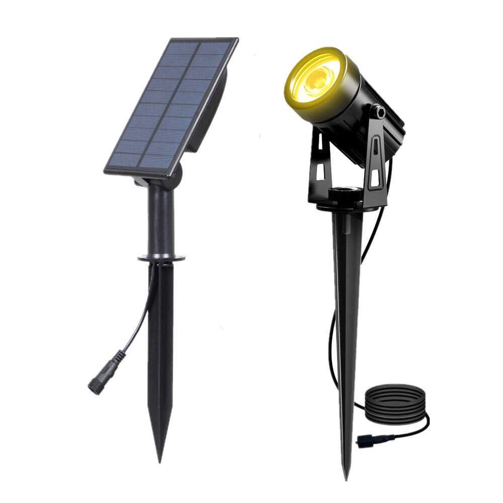 Spotlight op zonne-energie IP65 LED-licht op zonne-energie Buitenlandschap Tuin Boom Afzonderlijk lamp Aluminium antiroest zonnelamp: Blauw