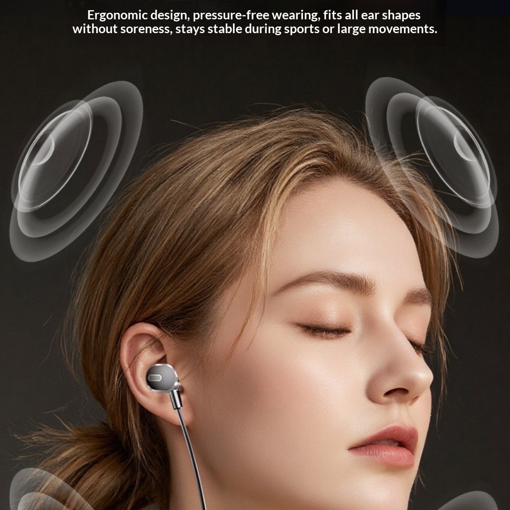 High Appearance Value Neck-hung Bluetooth Headphones Version Noise Cancellation HIFI Sound Ultra-Long Battery L