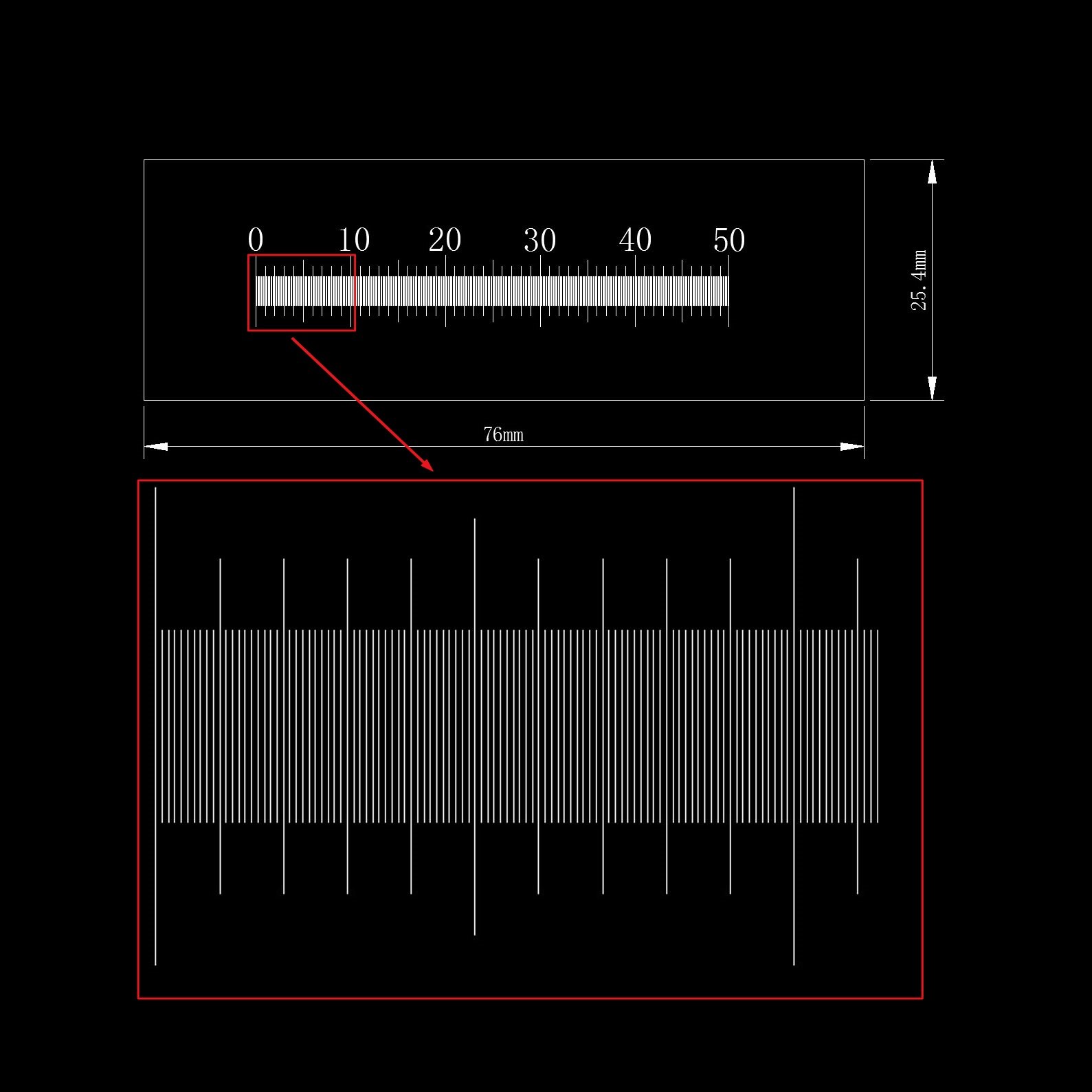 High Precision 0.1mm div Microscope Micrometer Calibration Ruler Transparent Film PET Measuring Tape Line