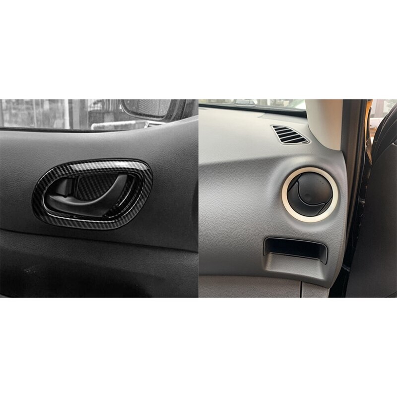 Manija de puerta para Nissan Navara NP300 , cubierta protectora de cuenco y Marco de ventilación de salida de aire acondicionado delantero, CA