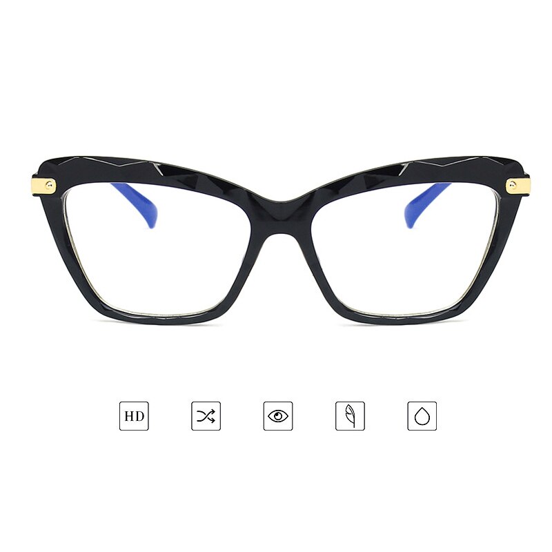 Anti-blue Light Cateye gafas marco mujer gafas transparente monturas para gafas