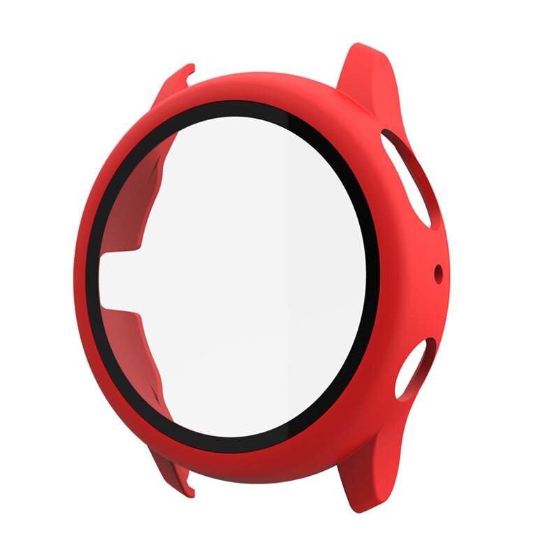 Glas + Case Voor Samsung Galaxy Horloge Active2 44/40 Mm Rondom Cover Bumper + Screen Protector Galaxy Horloge actieve 2 44Mm 40 Mm: red / Active 2 44mm