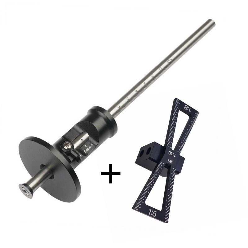 Dovetail Jig Wheel Marking Gauge Tool Set Woodworking Scriber Aluminum Alloy Linear Drawing Mortise Measuring Ruler Wood Joints: Set D