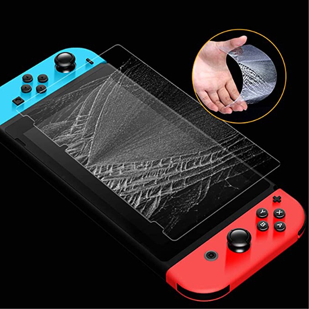 Protetor de tela de vidro temperado para nintend switch protetor de tela para a pele de proteção de tela de nintendos
