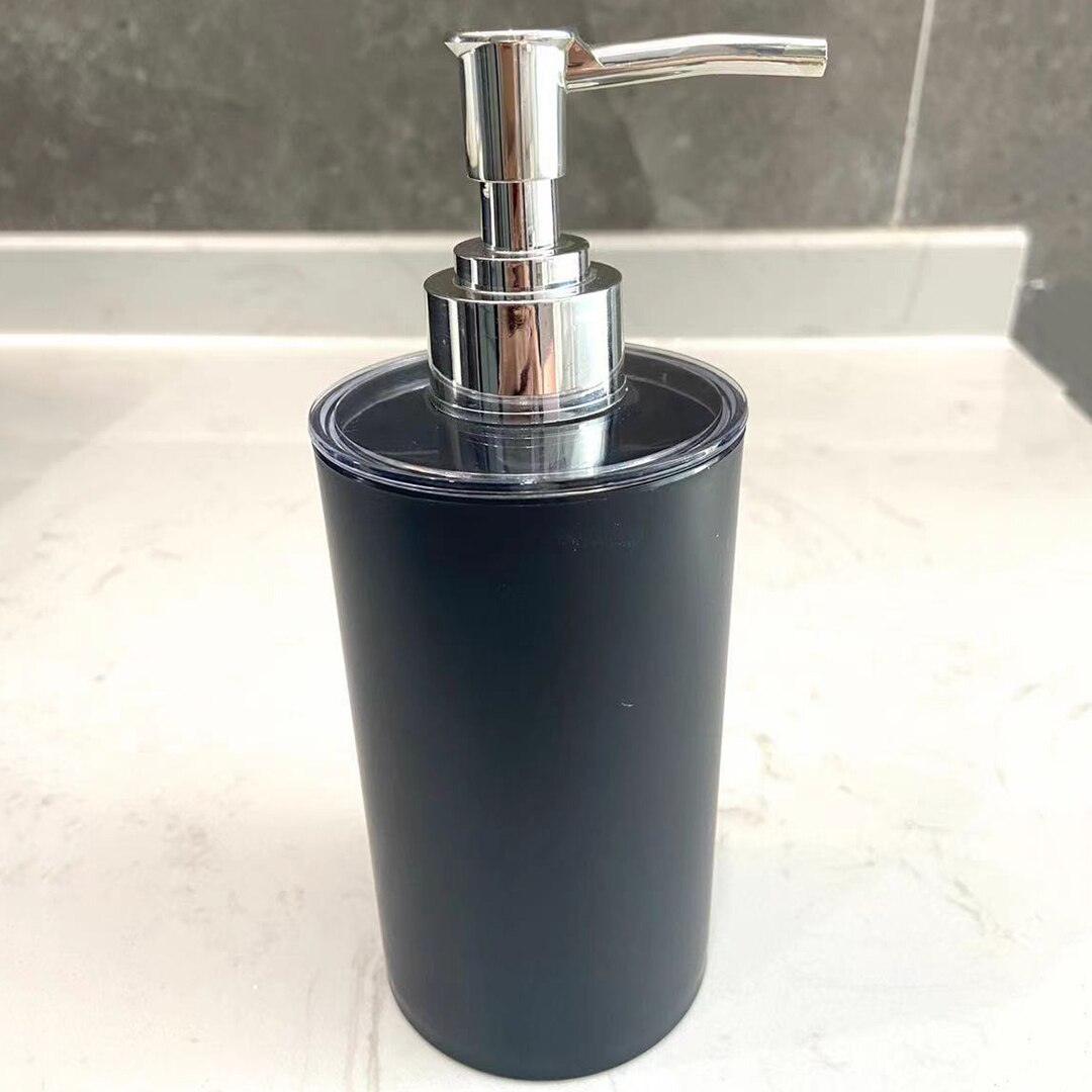 320ML Plastic Liquid Soap Dispensers For Bathroom White Black Bottle Bathroom Accessories Lotion Storage Bottle