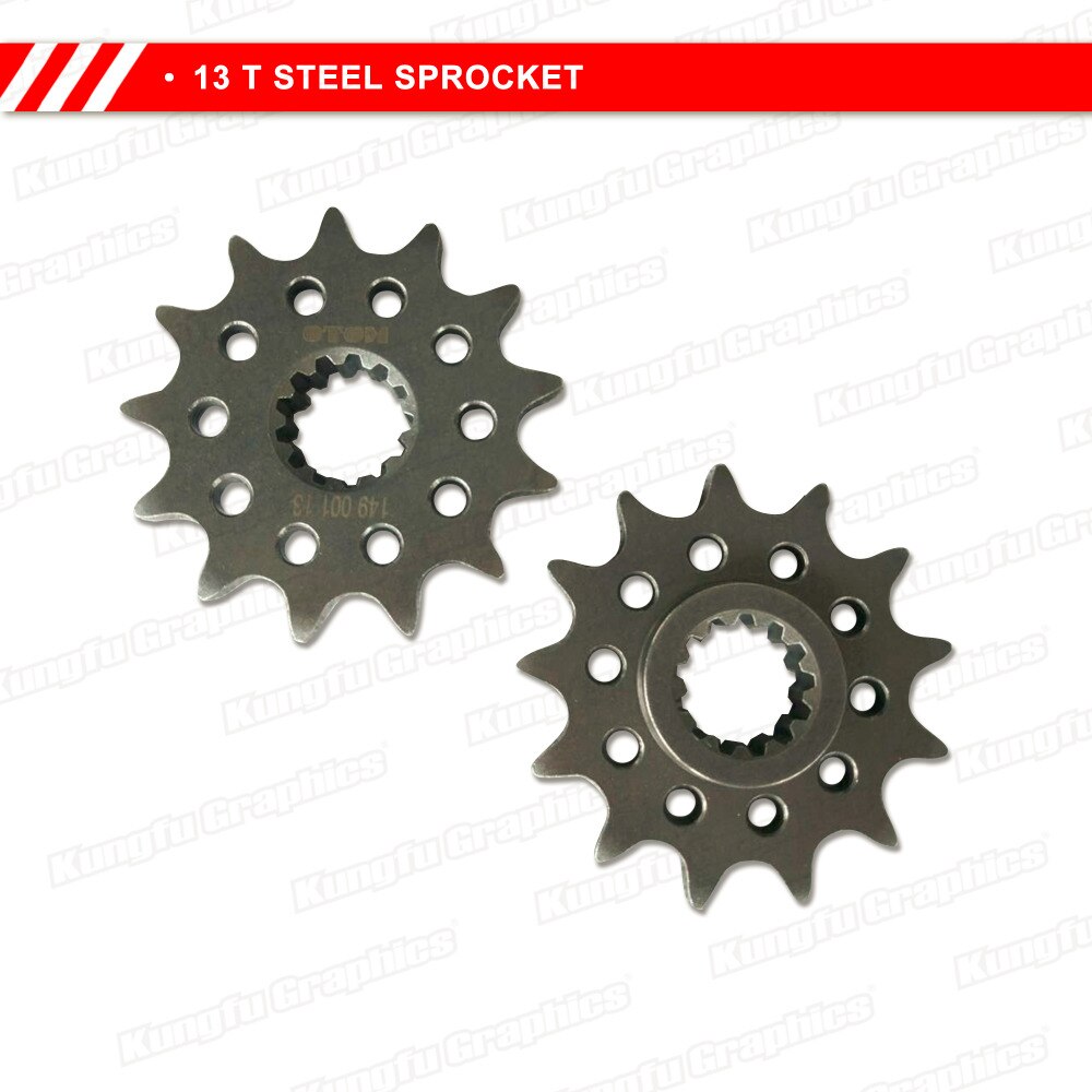 Kungfu Grafische Staal Tandwiel Front 13 T Voor Nc 250 300 (Fit Chain 520)
