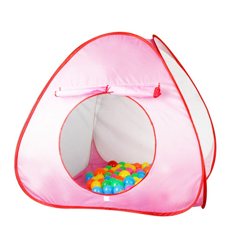 Baby Game Tent Marine Ball Fence Play House Kids Game Mosquito Nets Ball Pits Tunnel Tent For Children Portable Indoor Outdoor: PINK