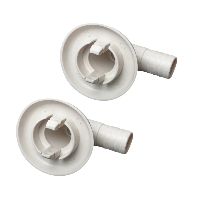 2pcs Universal Air Conditioner Drain Outlet Connector External Unit Drain Hose Connector Elbow Fitting Easy
