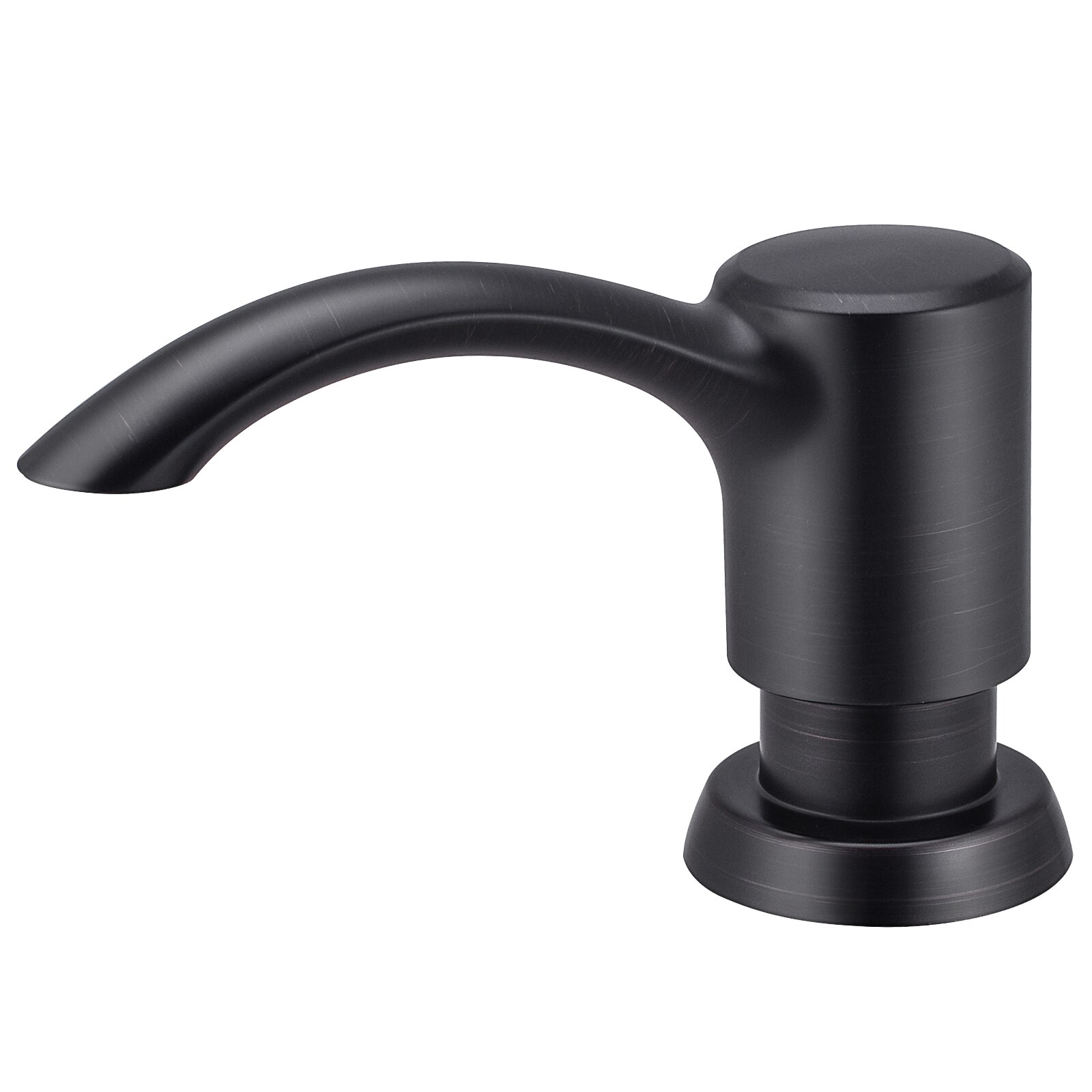 Dispensador de jabón de níquel Samodra, fregadero de cocina negro, contador, dispensador de jabón líquido, botella, accesorios de cocina, bombas integradas de 360ml: Gris claro
