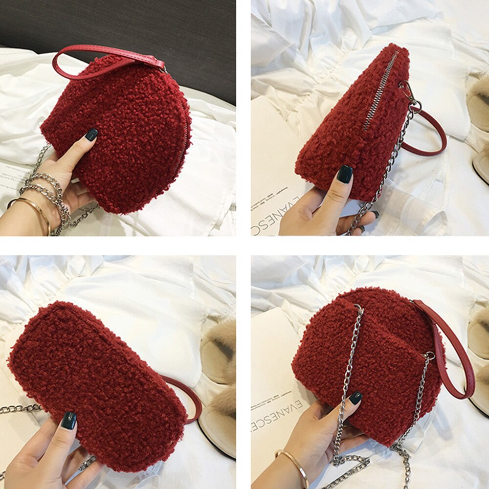 Shunruyan damväska vintage filt skal handväska axelväska crossbody väska damväska klänning