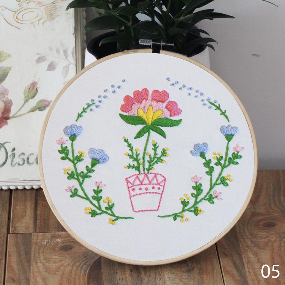 Circle Embroidery Kits ,Embroidery Set,Needlework Embroidery, Cross Stitch kits, Embroidery for Beginner, DIY Art Sewing Craft: 05