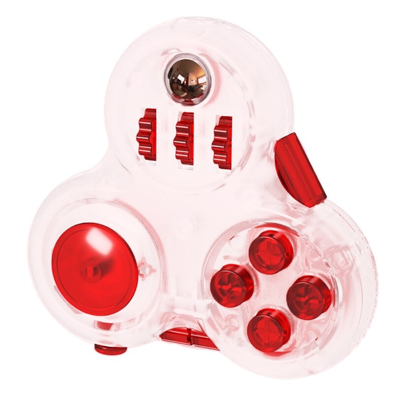 Fidget controller pad cube-premium fidget legetøj, der bruges til at lindre stress, et anti-angst håndlegetøj: Rød