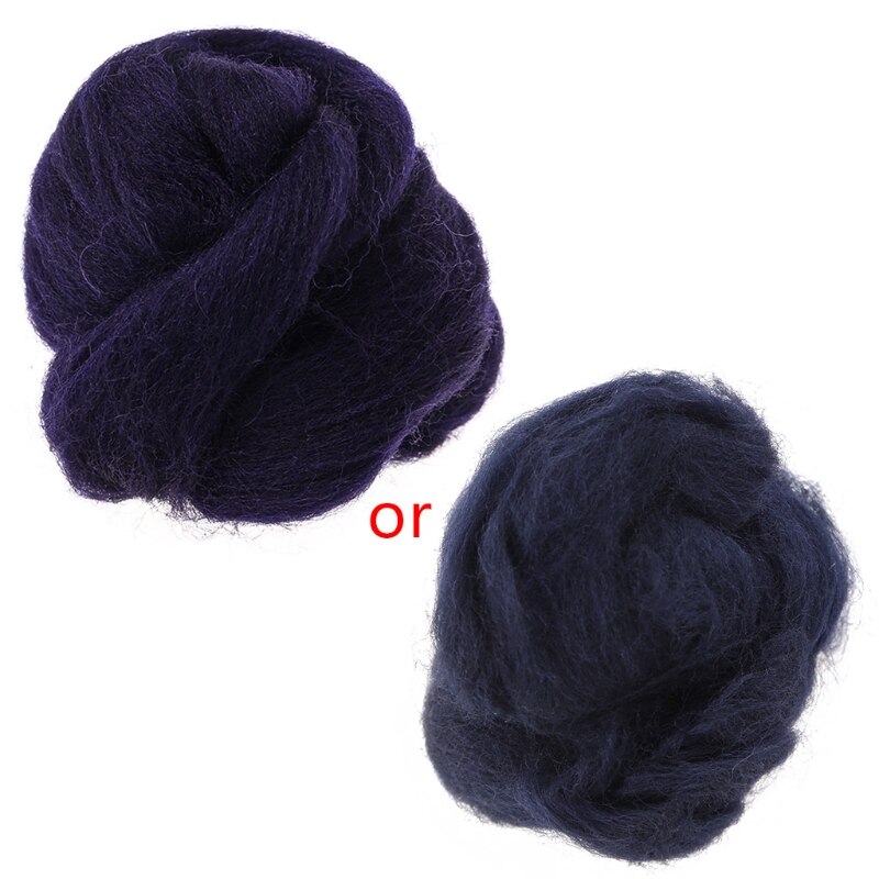 P82C Wool Corriedale Needlefelting Top Roving Dyed Spinning Wet Felting Fiber